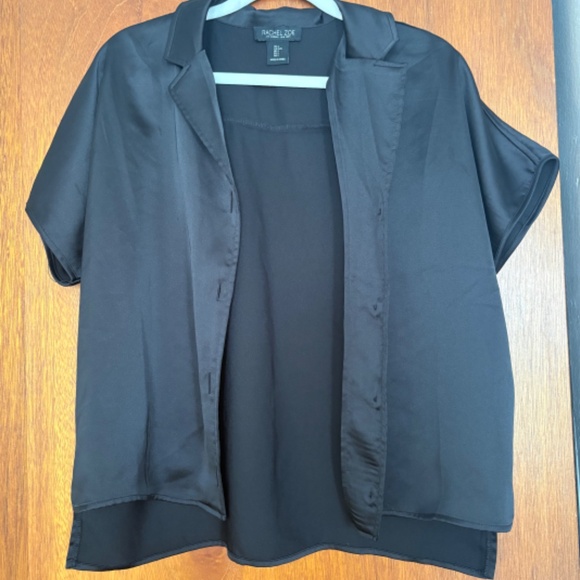 Rachel Zoe Short Sleeve Silk Blouse - Picture 1 of 3
